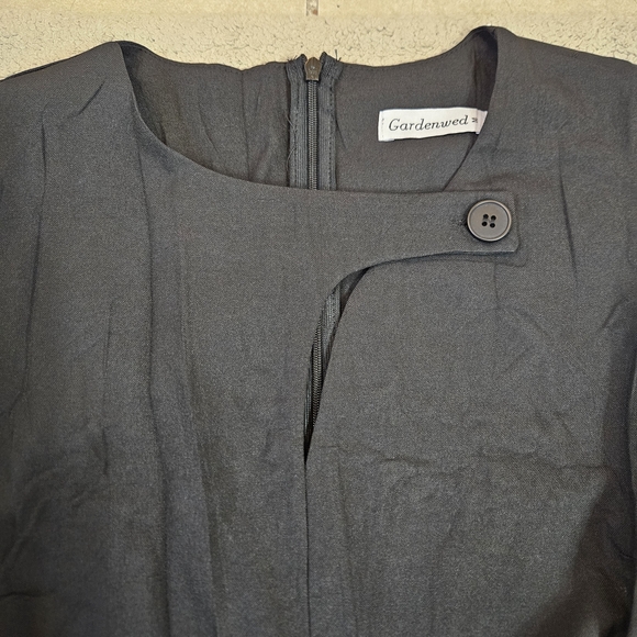 Gardenwed Black Sleeveless Wide-Leg Jumpsuit with Pockets Size Medium - Picture 5 of 10